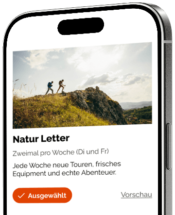 Handy-Screenshot des Newsletters